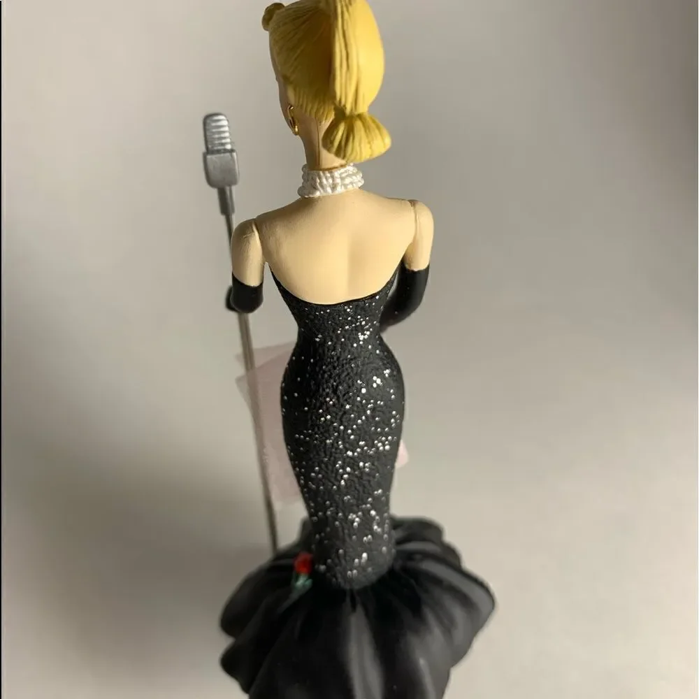 Barbie Keepsake Ornament Solo The Spot Light Evening Gown Microphone Dated 1995
